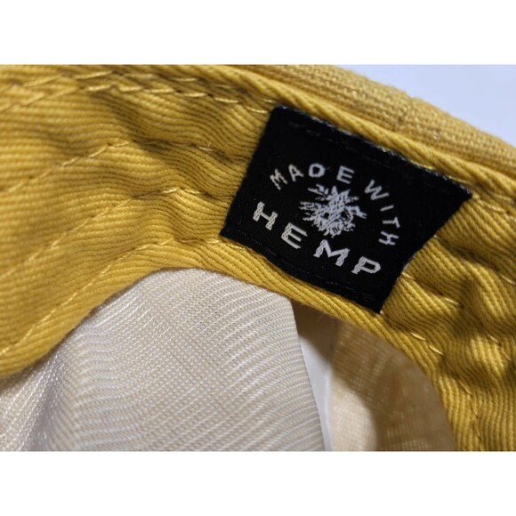 Seager Company Snapback Yellow Patch Classic Grit Western Wear Hemp Hat - Picture 7 of 8